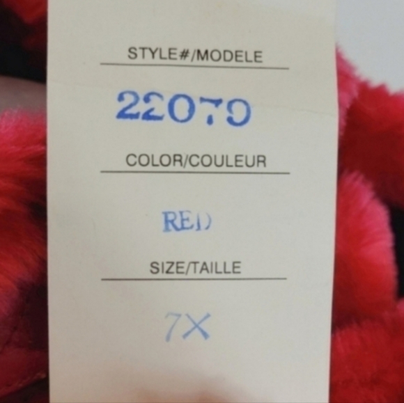 SARA NEW YORK IGL Red Leather Faux Fur Jacket Size 7 X - Picture 8 of 9